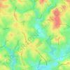Carte topographique Marsh Creek, altitude, relief