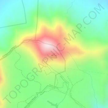 Carte topographique Mount Pinnacle, altitude, relief