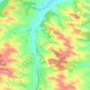 Carte topographique A la Gavache, altitude, relief