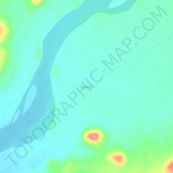 Carte topographique Bekily, altitude, relief