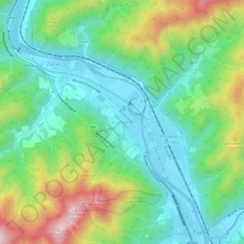 Carte topographique Kirchdorf, altitude, relief