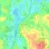 Carte topographique Braintree Highlands, altitude, relief