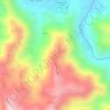 Carte topographique Cerro Avispa, altitude, relief