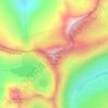 Carte topographique Triple Divide Peak, altitude, relief