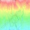 Carte topographique Tetebatu, altitude, relief