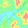 Carte topographique Dryfork, altitude, relief