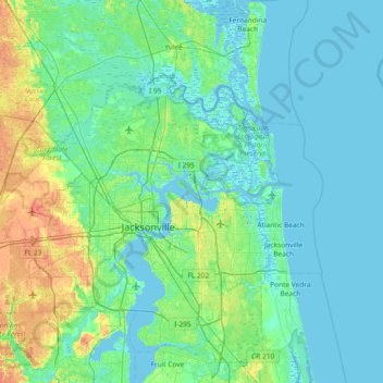 Carte topographique Quarantine Island, altitude, relief