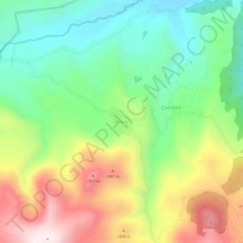 Carte topographique Alköy, altitude, relief