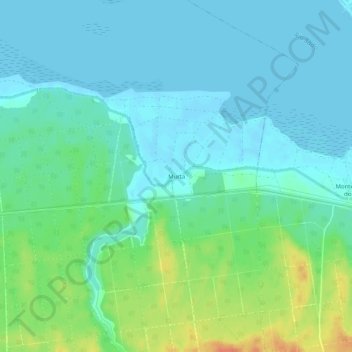 Carte topographique Murta, altitude, relief
