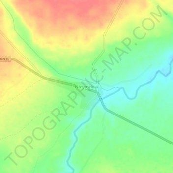 Carte topographique Nasondoyi, altitude, relief
