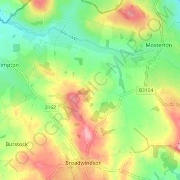 Carte topographique Littlewindsor, altitude, relief
