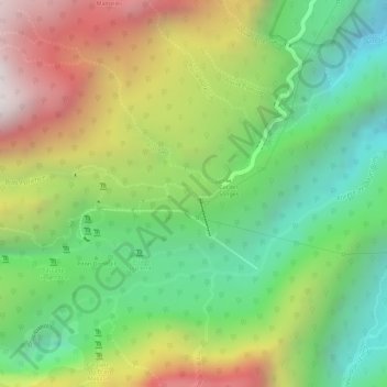 Carte topographique PK 16, altitude, relief
