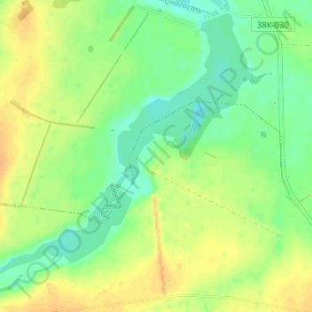 Carte topographique Nizhniy Klin, altitude, relief