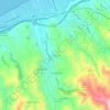 Carte topographique Cavaliere, altitude, relief
