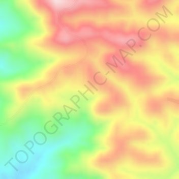 Carte topographique Kofele, altitude, relief