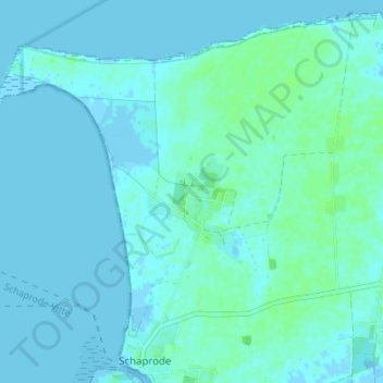 Carte topographique Poggenhof, altitude, relief