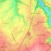 Carte topographique Bank, altitude, relief
