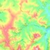 Carte topographique Glen Massey, altitude, relief