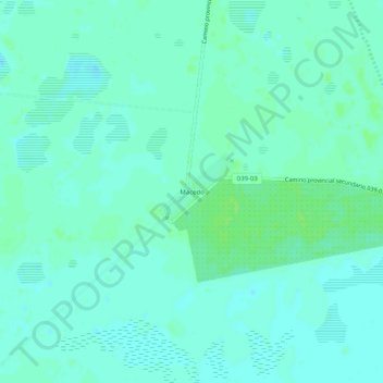 Carte topographique Macedo, altitude, relief