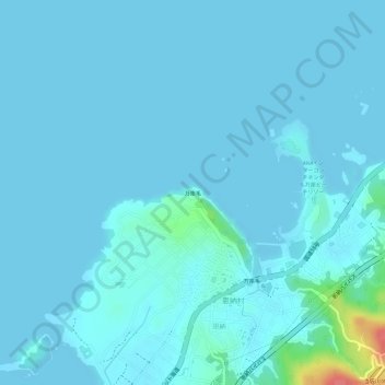 Carte topographique Manzamō, altitude, relief