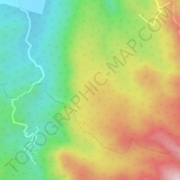 Carte topographique El Babilonio, altitude, relief