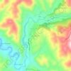 Carte topographique Άνω Καλεντίνη, altitude, relief