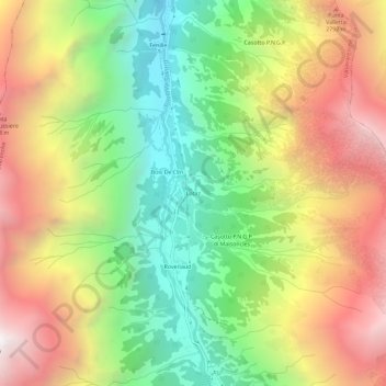 Carte topographique Lotaz, altitude, relief