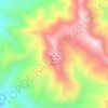 Carte topographique Mount Nutt, altitude, relief
