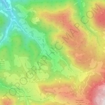 Carte topographique Stadtl, altitude, relief