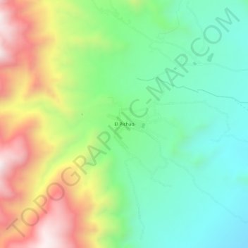 Carte topographique El Pichao, altitude, relief