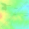 Carte topographique Kompalle, altitude, relief