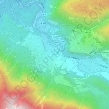 Carte topographique Sautens, altitude, relief