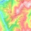 Carte topographique Brueḷḷes, altitude, relief