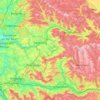 Carte topographique Weissach im Tal, altitude, relief