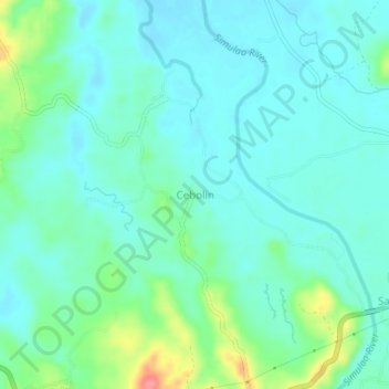 Carte topographique Cebolin, altitude, relief