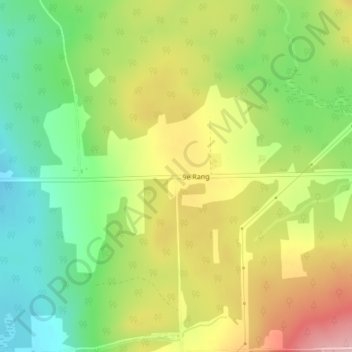 Carte topographique Perryboro, altitude, relief