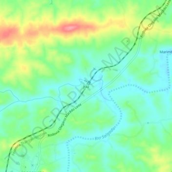 Carte topographique Juiz, altitude, relief