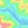 Carte topographique Chengguan, altitude, relief