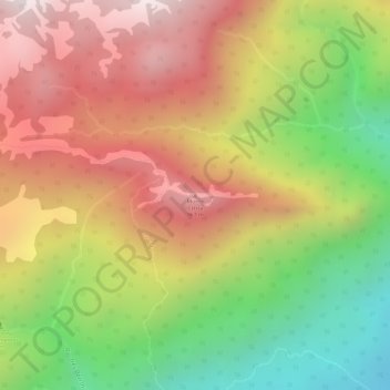 Carte topographique Monte Crista, altitude, relief