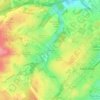 Carte topographique Krumrine, altitude, relief
