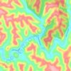 Carte topographique Rousseau, altitude, relief