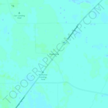 Carte topographique Perthshire, altitude, relief
