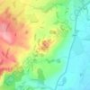 Carte topographique Sweeney Mountain, altitude, relief