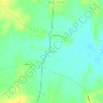 Carte topographique Ban Muang Tao, altitude, relief