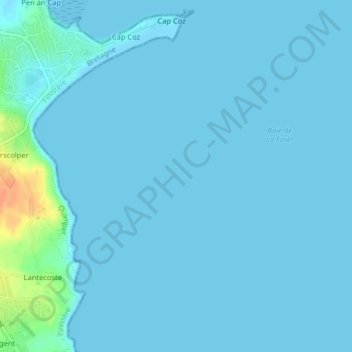 Carte topographique Basse Rouge, altitude, relief