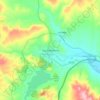Carte topographique Oued Athmania, altitude, relief