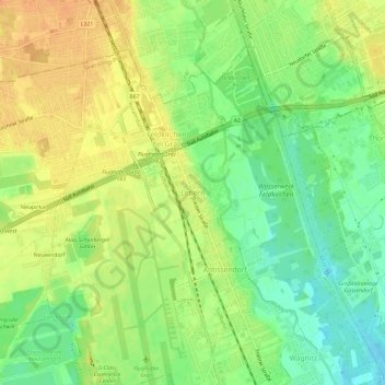 Carte topographique Lebern, altitude, relief