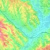 Carte topographique Prnjavor, altitude, relief