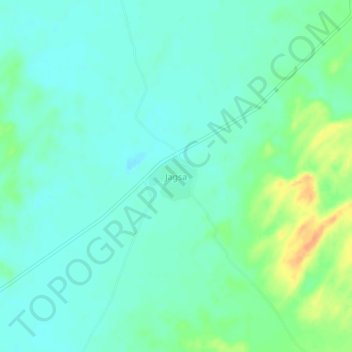 Carte topographique Jagsa, altitude, relief