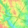 Carte topographique Simpsonville, altitude, relief